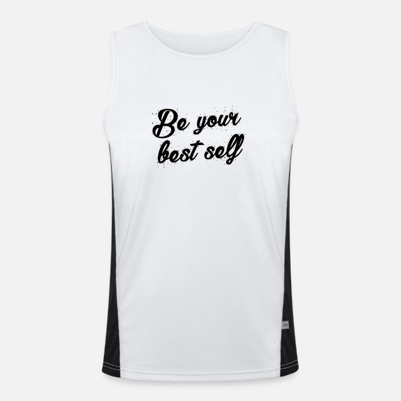 Motivation Déclaration phrase Débardeur respirant contrasté Homme 