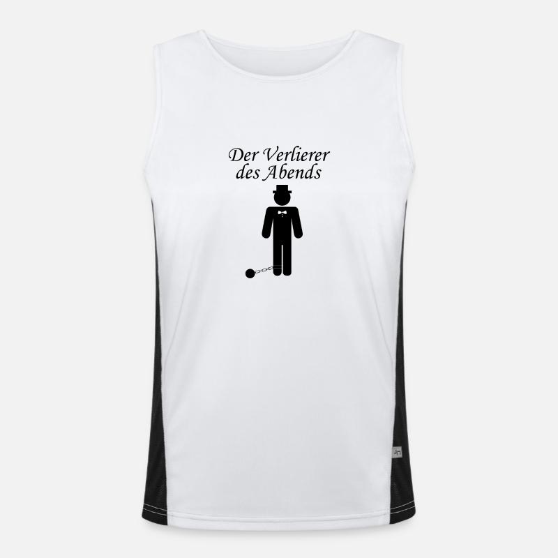 Le perdant de la soirée marié Débardeur respirant contrasté Homme 