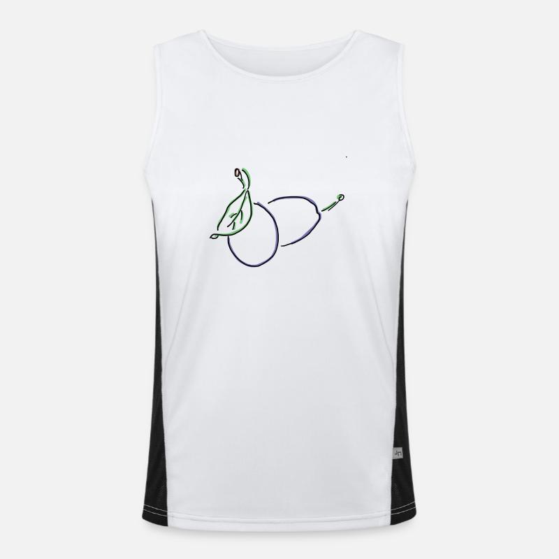 plum Men's Functional Contrast Tank Top 