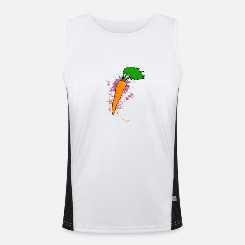 Explosion de couleur carottes Débardeur respirant contrasté Homme 