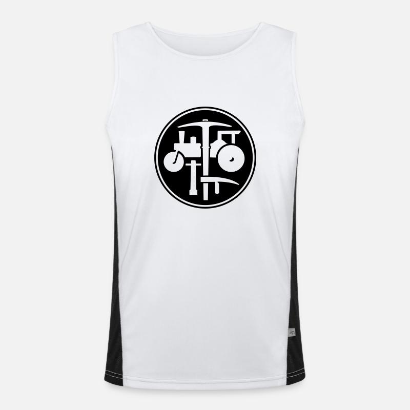 Pflasterer Funktionelles Kontrast-Tank Top für Männer 