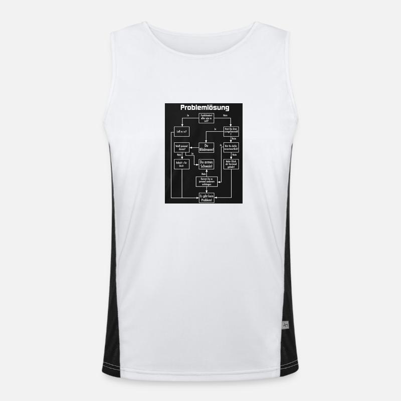 problem solving Men's Functional Contrast Tank Top 