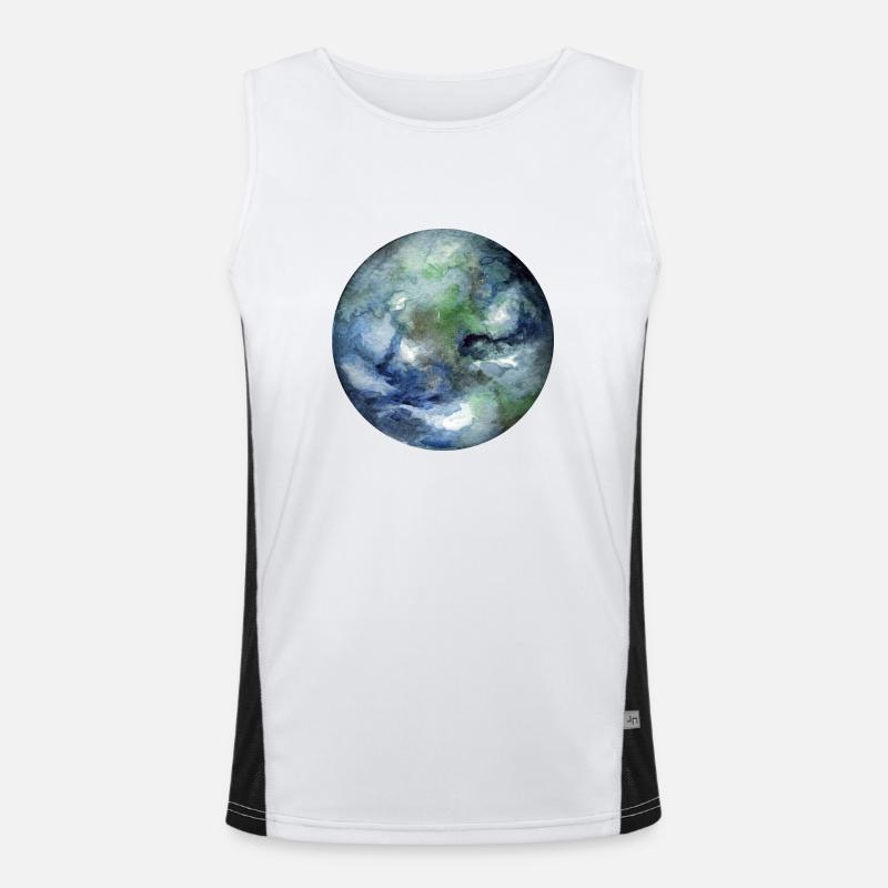 planet Earth Men's Functional Contrast Tank Top 