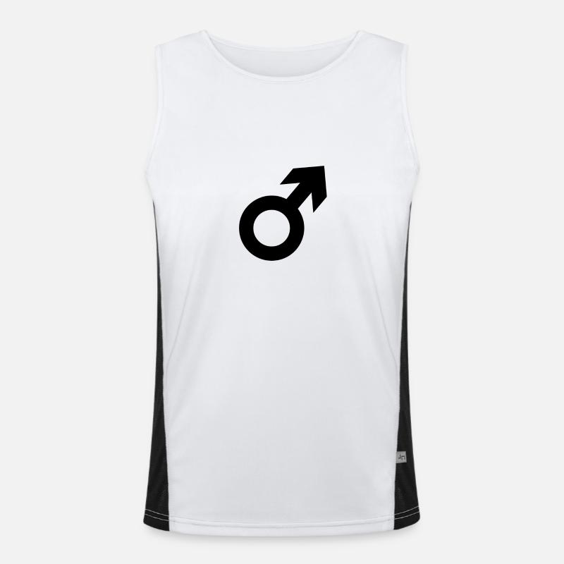 Mars symbol Masculinity Men's Functional Contrast Tank Top 