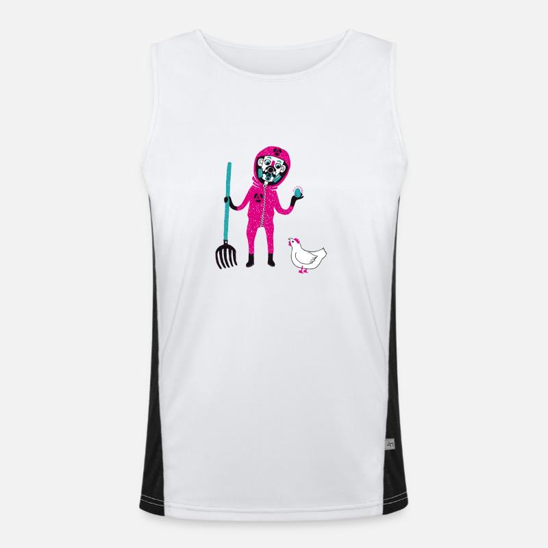 Atom Bauer Funktionelles Kontrast-Tank Top für Männer 