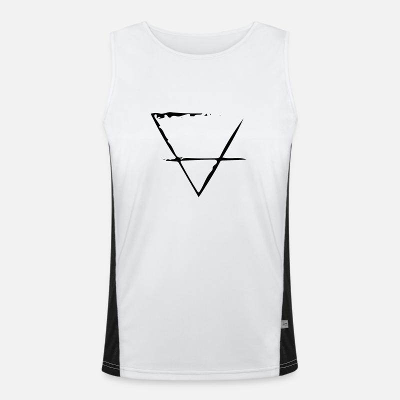 Element Erde Funktionelles Kontrast-Tank Top für Männer 