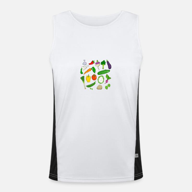 vegetables Men's Functional Contrast Tank Top 