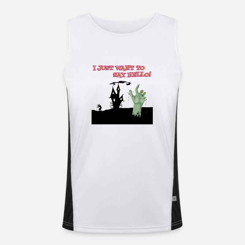 Zombie Funktionelles Kontrast-Tank Top für Männer 