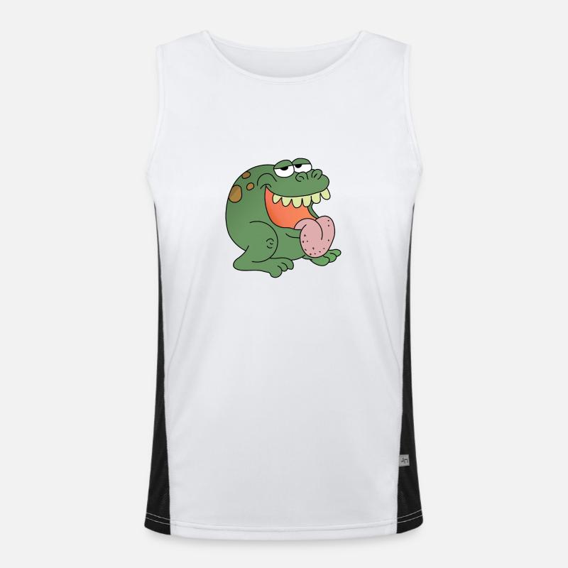 Frosch Funktionelles Kontrast-Tank Top für Männer 