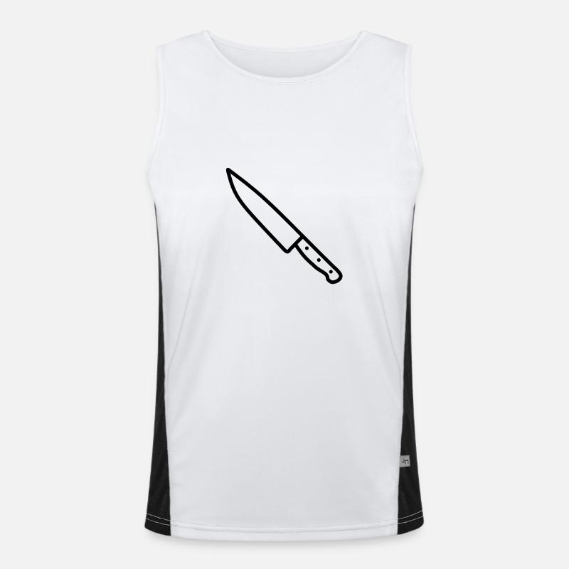 Messer Funktionelles Kontrast-Tank Top für Männer 