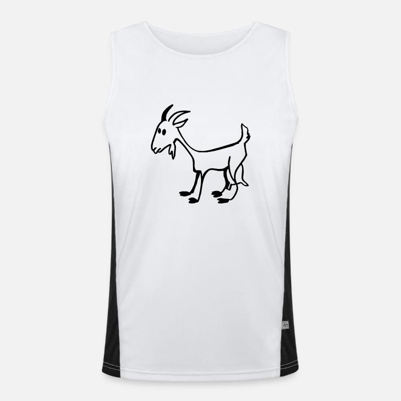 Goat kid Men's Functional Contrast Tank Top 