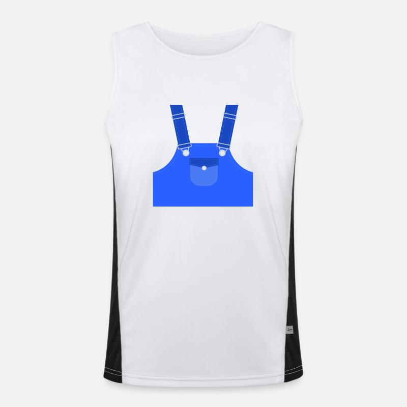 Typischer Blaumann Funktionelles Kontrast-Tank Top für Männer 