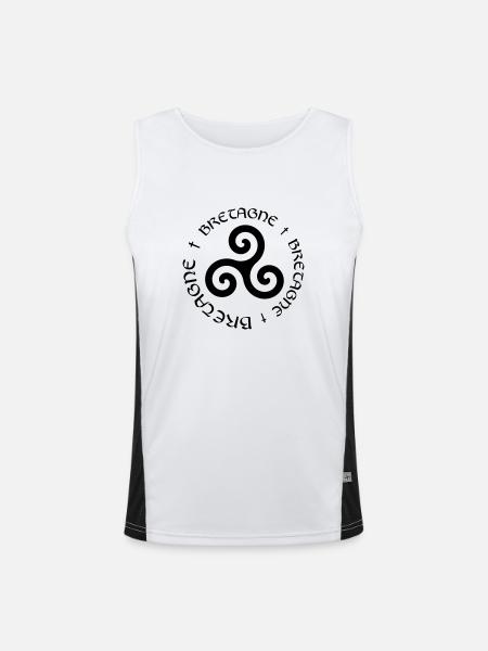 Brittany! - Men's Functional Contrast Tank Top - white/black
