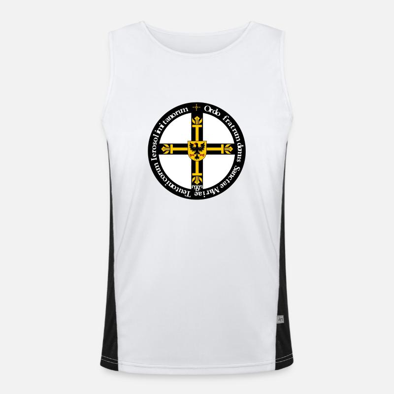 Deutscher Orden Logo Funktionelles Kontrast-Tank Top für Männer 