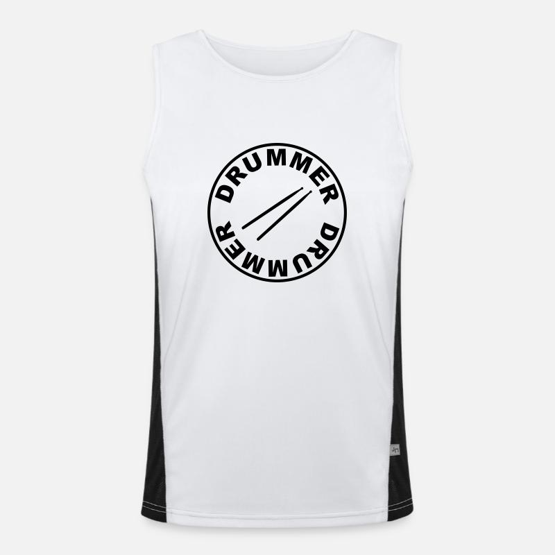Drummer - around Men's Functional Contrast Tank Top 