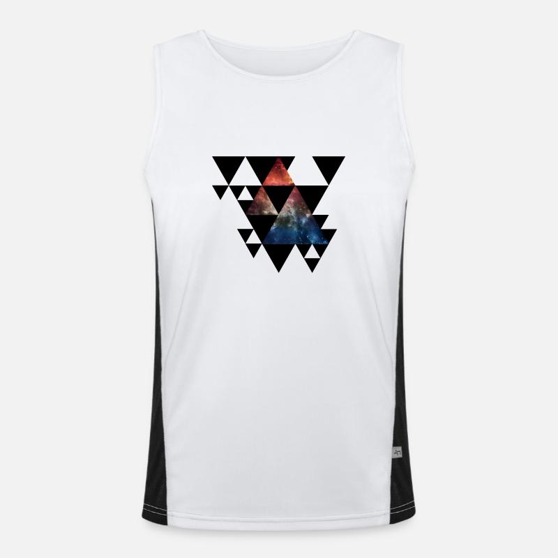 Triangles Funktionelles Kontrast-Tank Top für Männer 