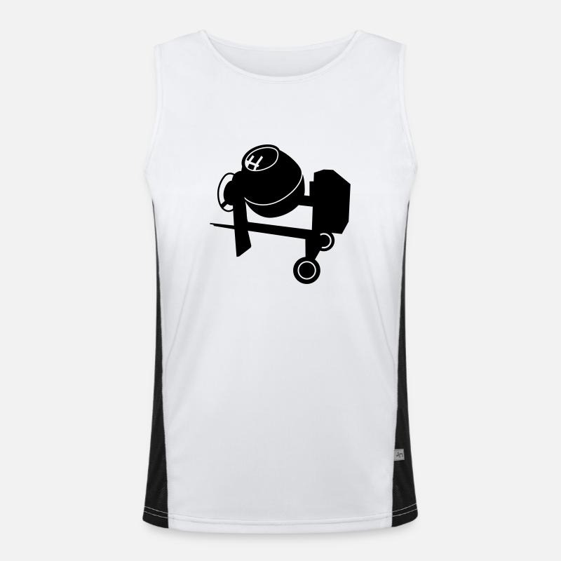 Betonmischer_b1 Funktionelles Kontrast-Tank Top für Männer 