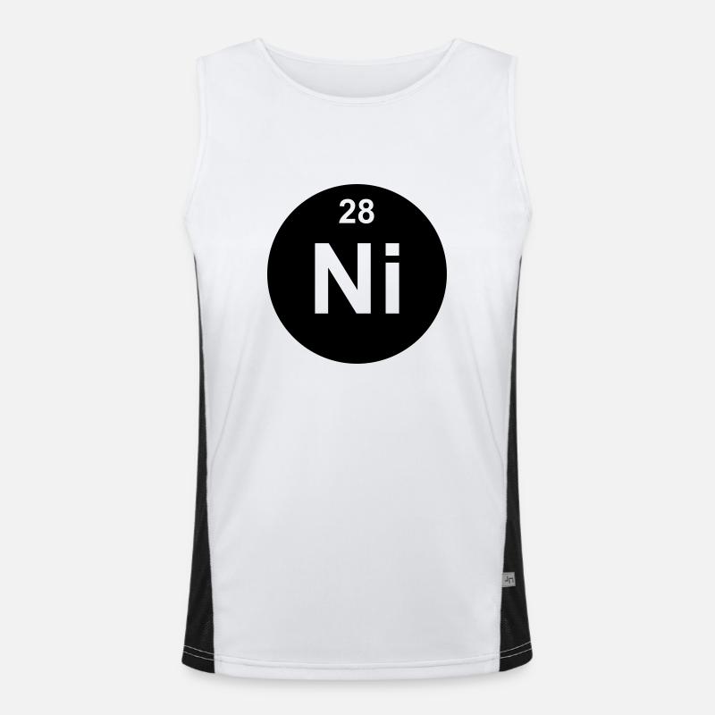 Nickel (Ni) (element 28) Men's Functional Contrast Tank Top 