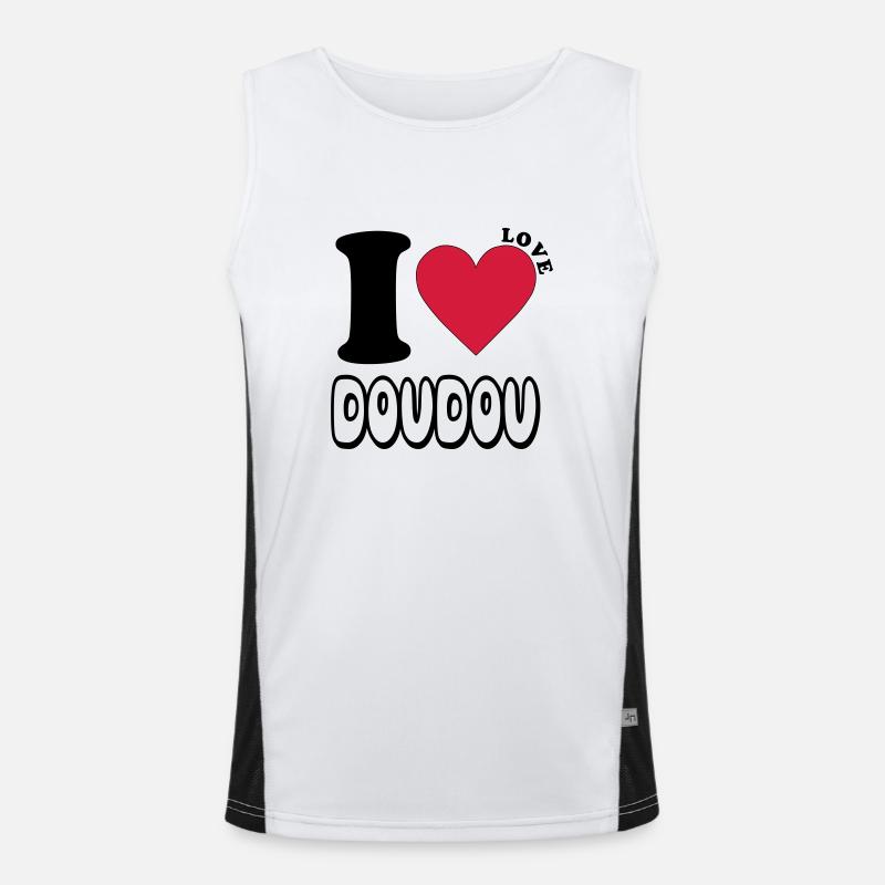ilovedoudou Débardeur respirant contrasté Homme 