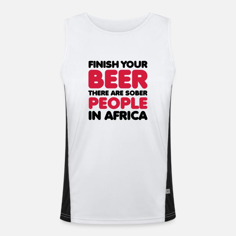 Beer Funktionelles Kontrast-Tank Top für Männer 