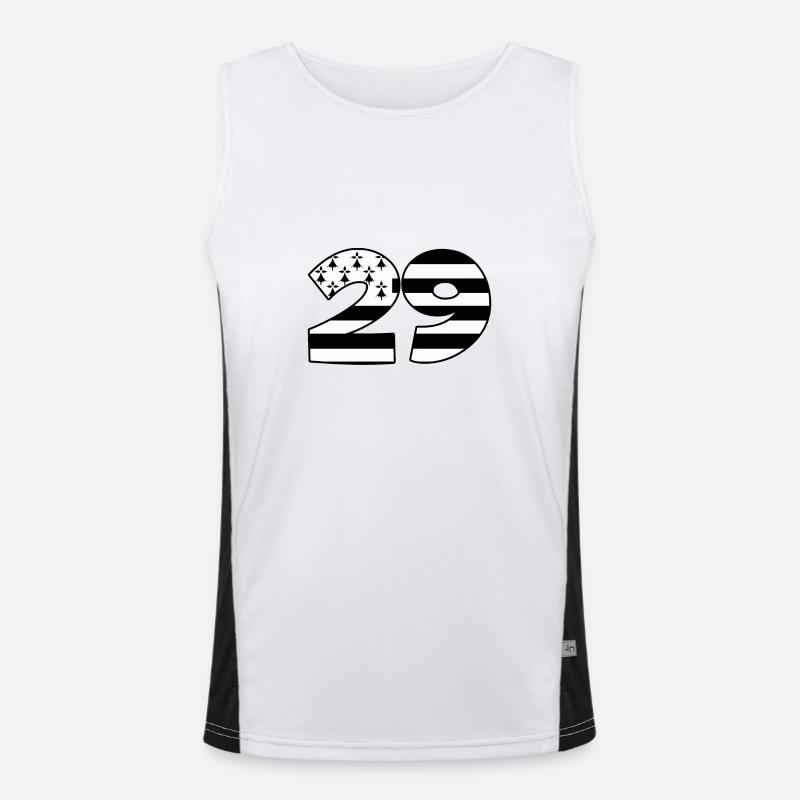 29 Men's Functional Contrast Tank Top 