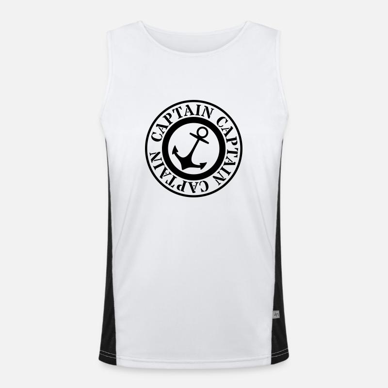 Captain Funktionelles Kontrast-Tank Top für Männer 