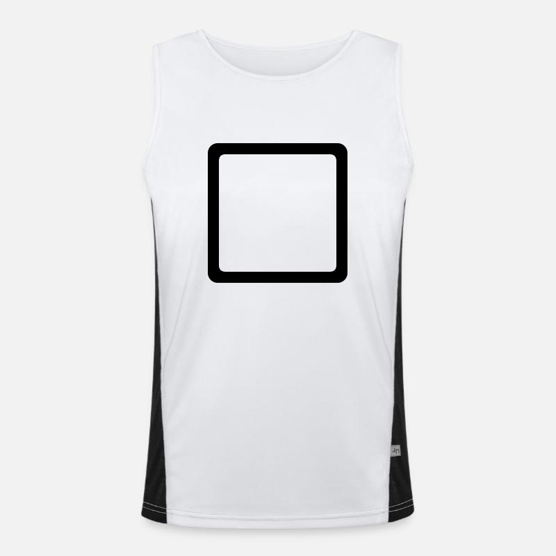 Quadrat Funktionelles Kontrast-Tank Top für Männer 