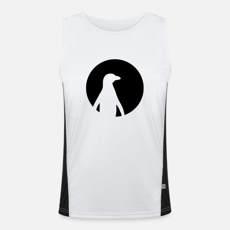 Pinguin Funktionelles Kontrast-Tank Top für Männer 