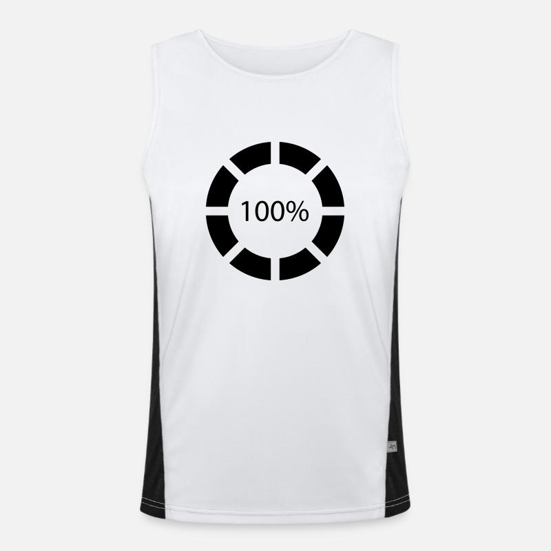 Loading bar, Preload, Bar, load, computer, !00% Funktionelles Kontrast-Tank Top für Männer 
