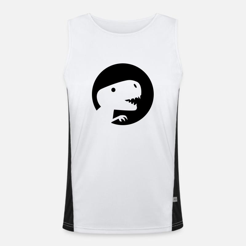Dinosaur Men's Functional Contrast Tank Top 