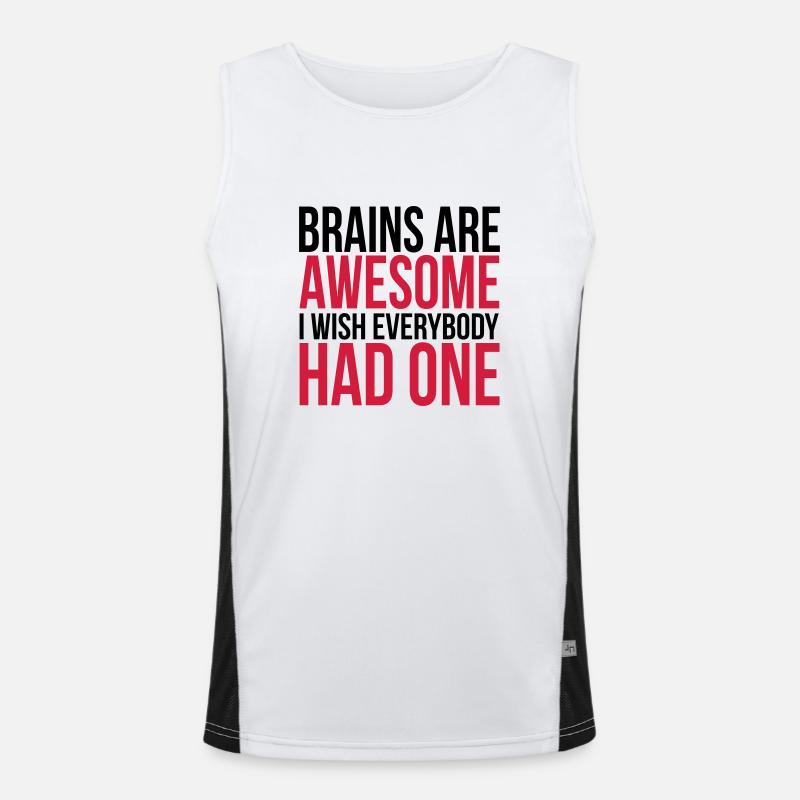 Funny Men's Functional Contrast Tank Top 