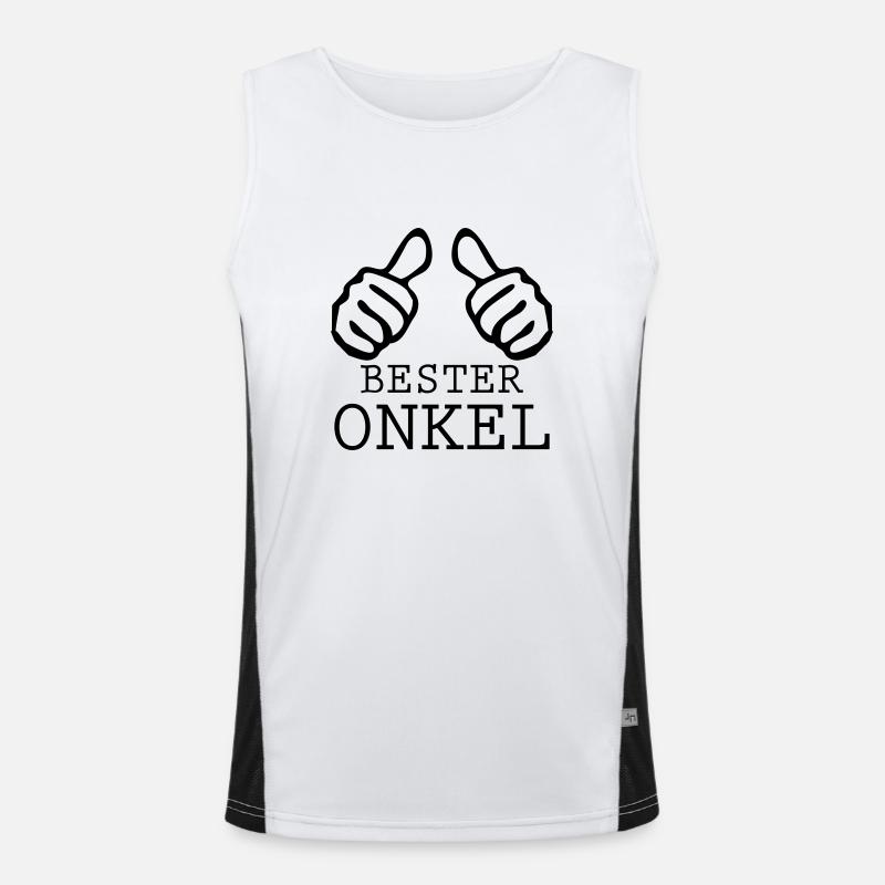 bester onkel Funktionelles Kontrast-Tank Top für Männer 