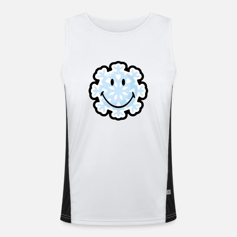 Smiley Snow Flake Débardeur respirant contrasté Homme 
