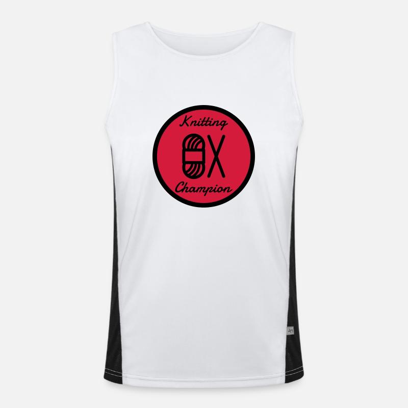Stricken / stricker / Sticken / mode Funktionelles Kontrast-Tank Top für Männer 