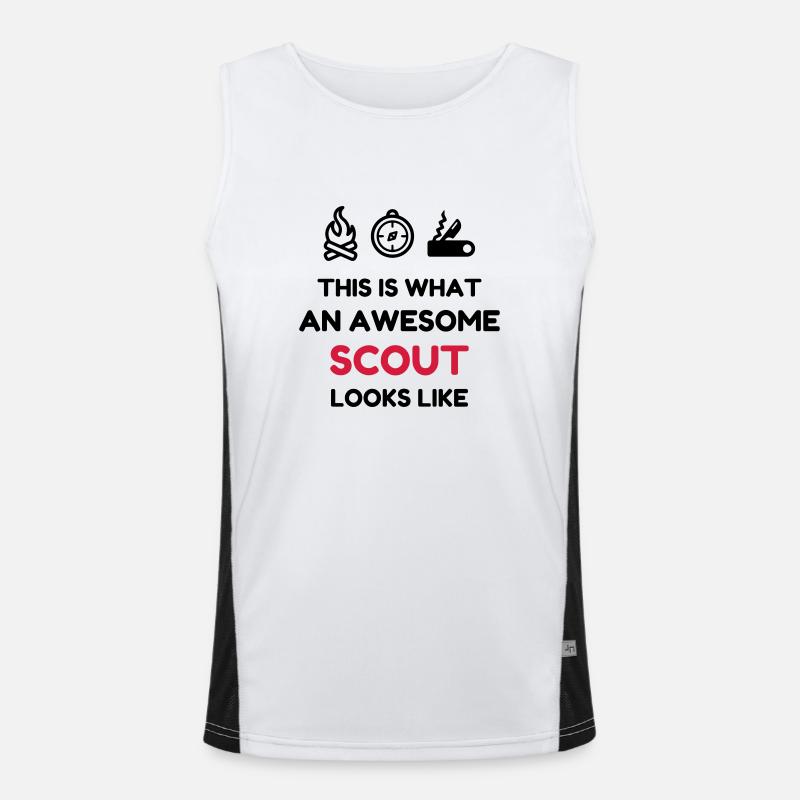 scout / scouting / scoutisme / guide Débardeur respirant contrasté Homme 
