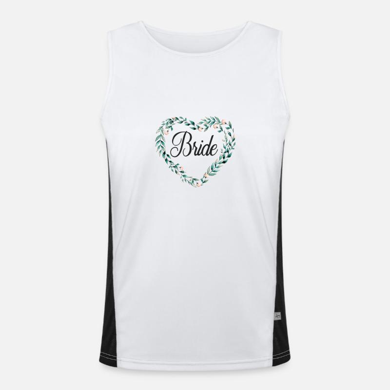 flora__bride Funktionelles Kontrast-Tank Top für Männer 