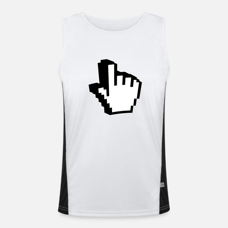 hand 3d pc Funktionelles Kontrast-Tank Top für Männer 