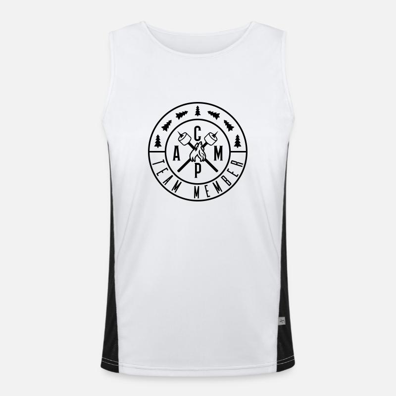 camp team member Funktionelles Kontrast-Tank Top für Männer 