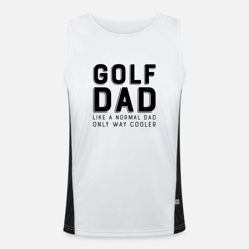 golf - Men's Functional Contrast Tank Top  - white/black
