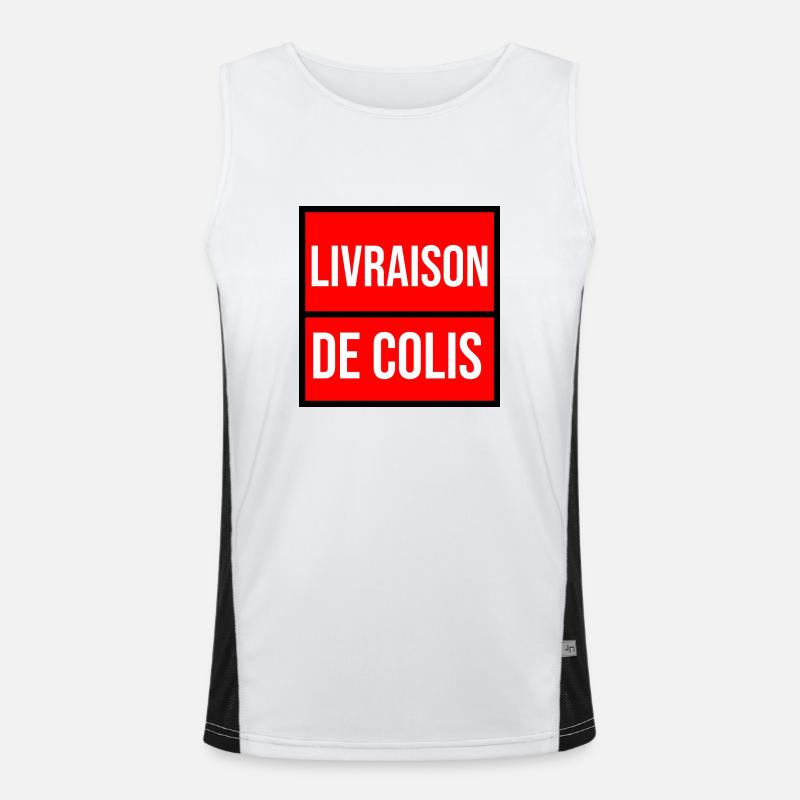 post parcel delivery Men's Functional Contrast Tank Top 