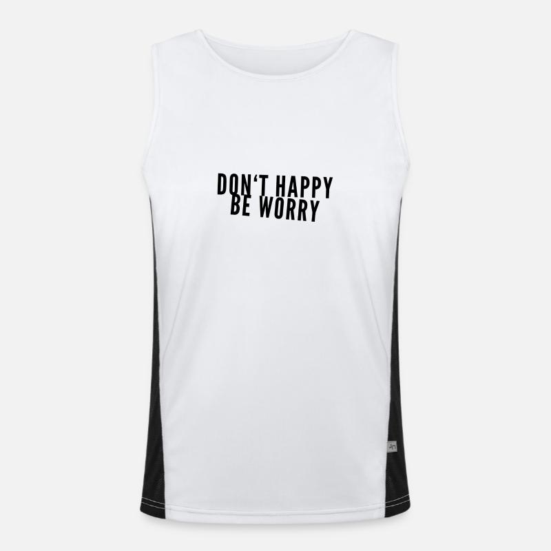 ich bin gerne traurig Funktionelles Kontrast-Tank Top für Männer 