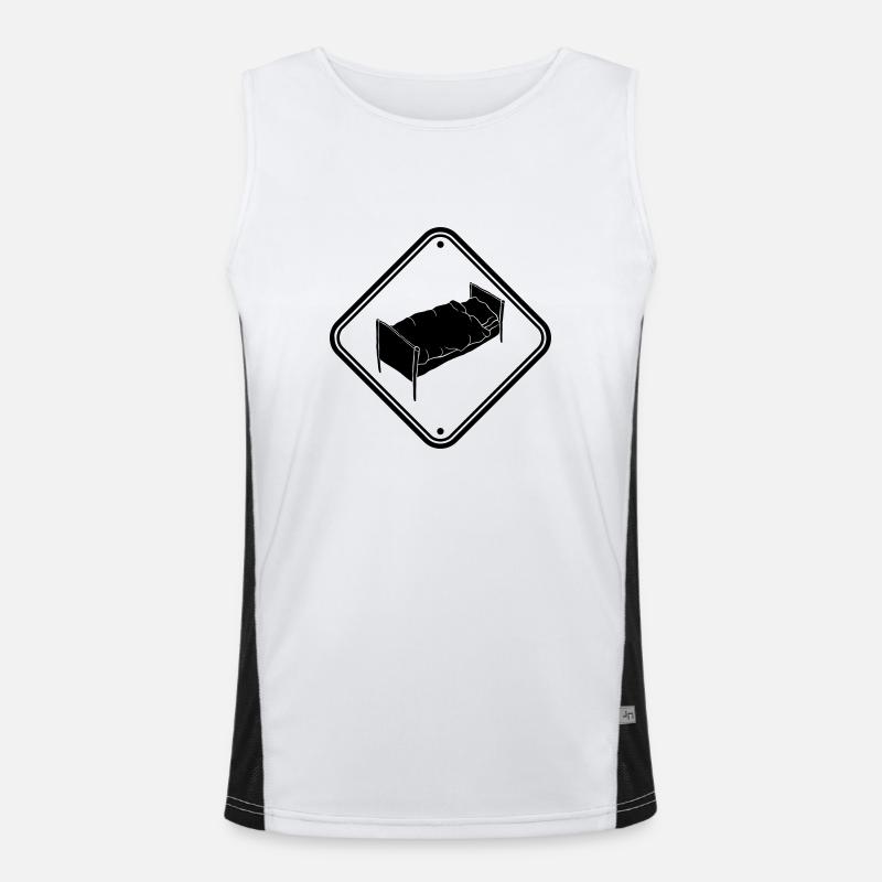 Schlafzimmer Schild Möbel Funktionelles Kontrast-Tank Top für Männer 