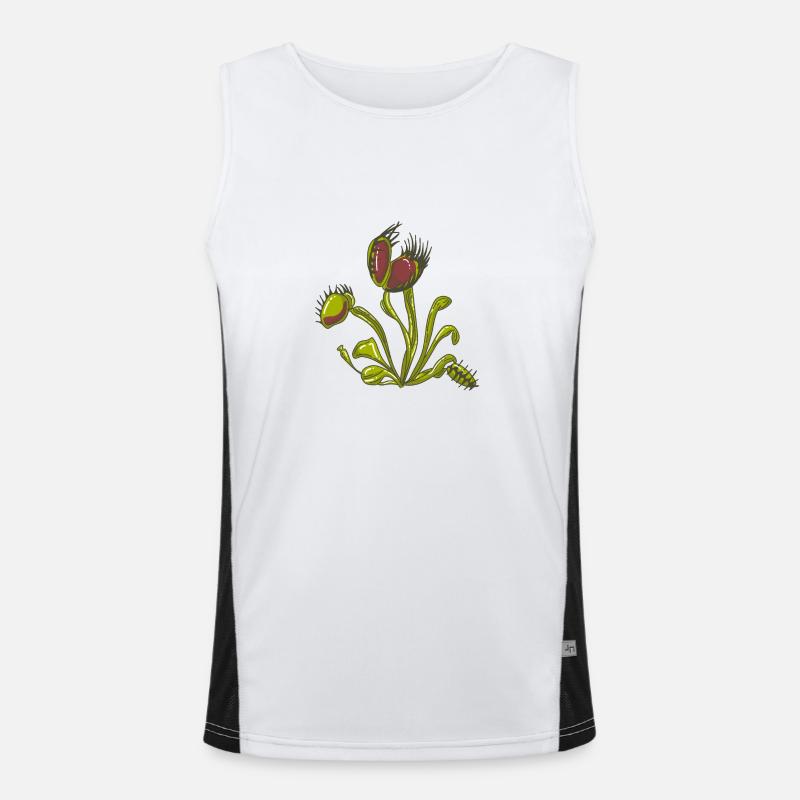 Carnivorous plant Venus flytrap Men's Functional Contrast Tank Top 
