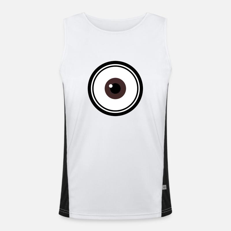 Brown eye Men's Functional Contrast Tank Top 