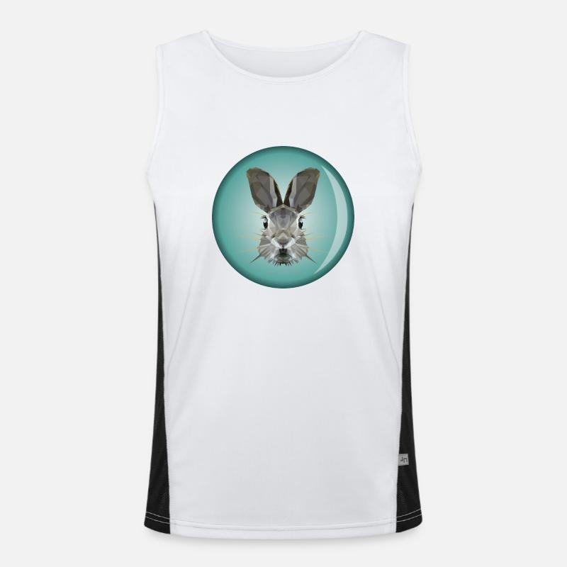 Rabbit head Men's Functional Contrast Tank Top 
