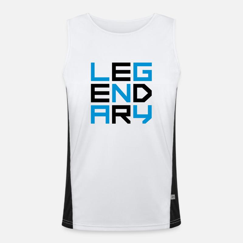 Logo square légendaire Débardeur respirant contrasté Homme 