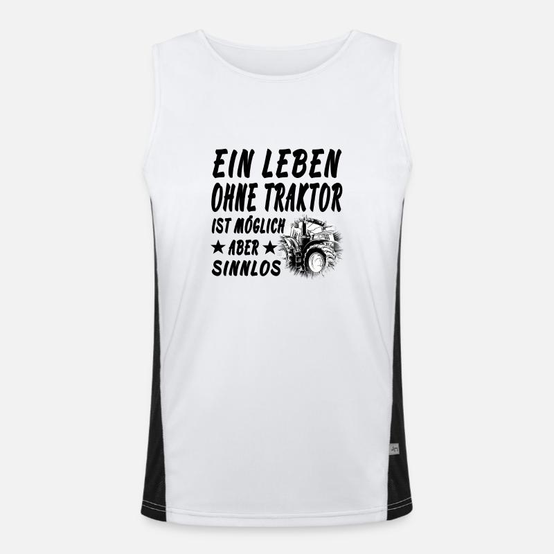 Traktor Funktionelles Kontrast-Tank Top für Männer 