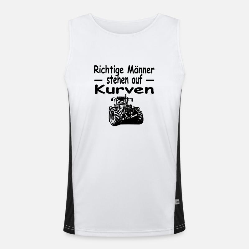 Traktor Funktionelles Kontrast-Tank Top für Männer 