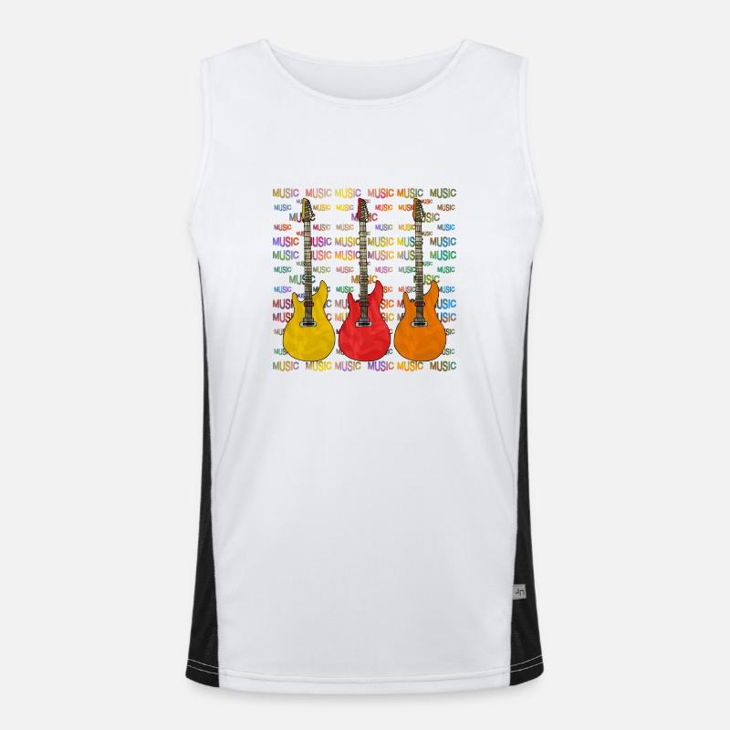 Gitarren Funktionelles Kontrast-Tank Top für Männer 