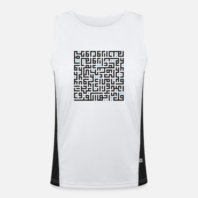 Kafirun Suresi Funktionelles Kontrast-Tank Top für Männer 